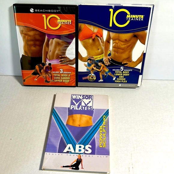 🔵 ABDOMINAL Exercise DVDs - Beachbody and Winsor Pilates - Picture 1 of 4